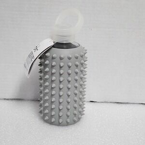 BKR Glass Water Bottle Spiked London  Little 16oz/500ml‎ New with Tag Gray